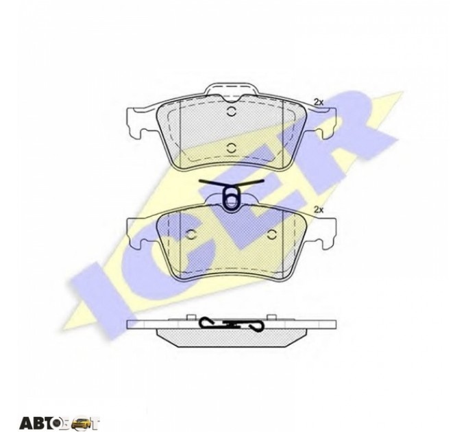 Тормозные колодки ICER 181651, цена: 1 106 грн.