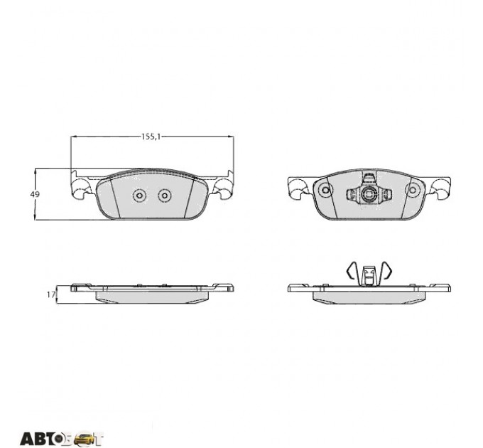 Тормозные колодки TRW GDB2157, цена: 1 401 грн.