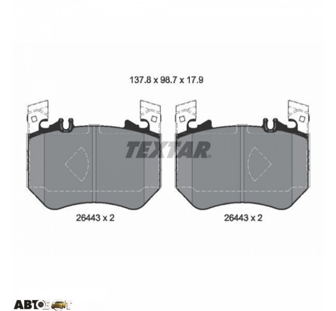Гальмівні колодки Textar 2644301, ціна: 6 098 грн.