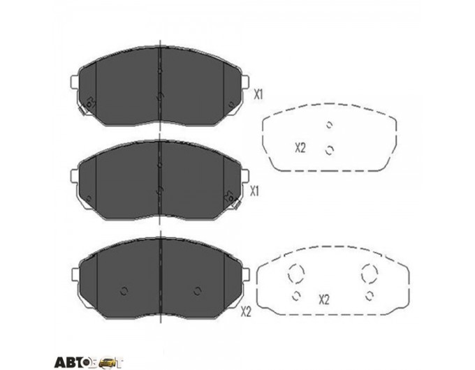 Тормозные колодки KAVO PARTS KBP-4014, цена: 1 986 грн.