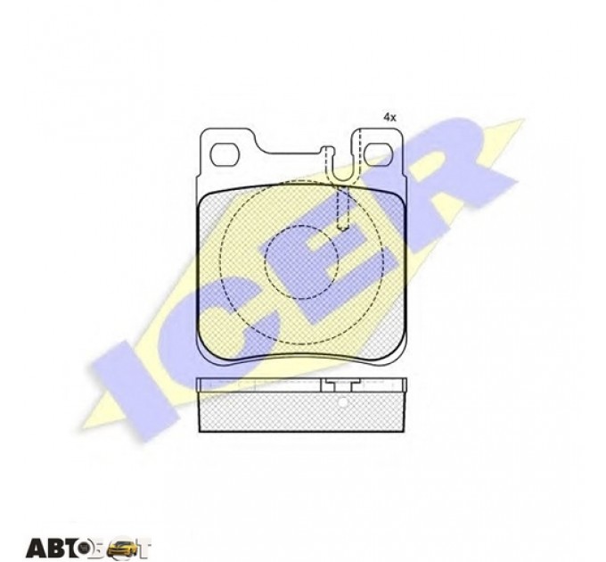 Тормозные колодки ICER 180976, цена: 850 грн.