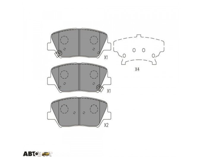 Тормозные колодки KAVO PARTS KBP-3050, цена: 2 318 грн.