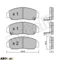 Тормозные колодки METELLI 22-0462-0, цена: 2 308 грн.