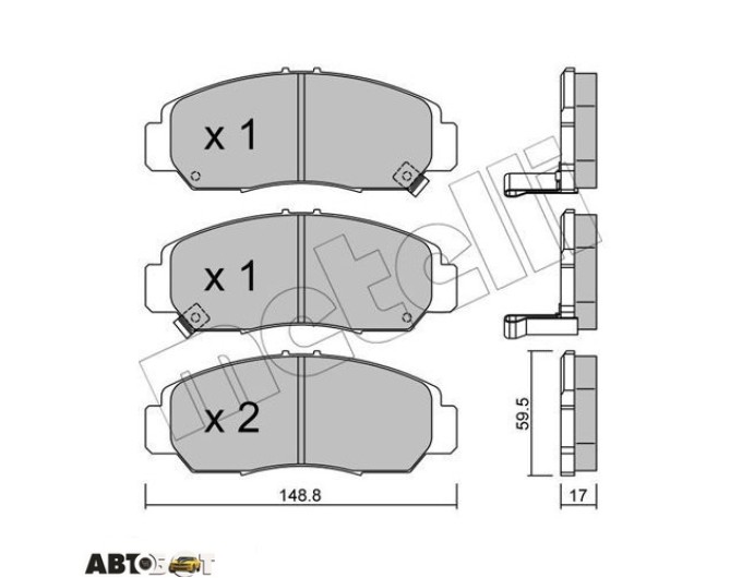 Тормозные колодки METELLI 22-0462-0, цена: 2 308 грн.