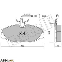 Тормозные колодки METELLI 22-0214-0