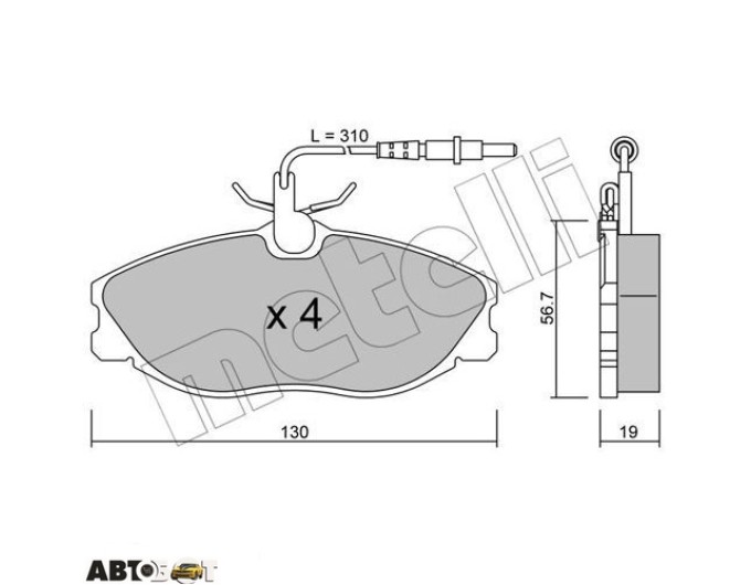 Тормозные колодки METELLI 22-0214-0, цена: 2 235 грн.
