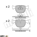 Тормозные колодки METELLI 22-0559-0, цена: 2 402 грн.