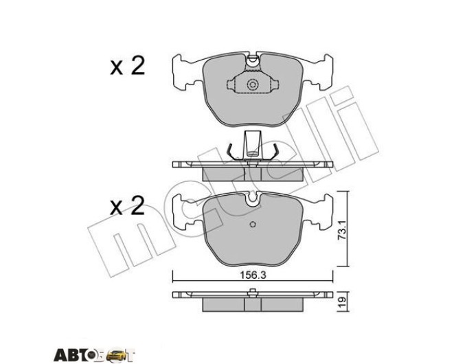 Тормозные колодки METELLI 22-0559-0, цена: 2 402 грн.