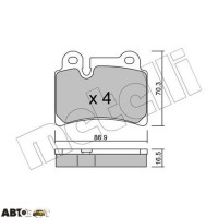 Тормозные колодки METELLI 22-0660-0