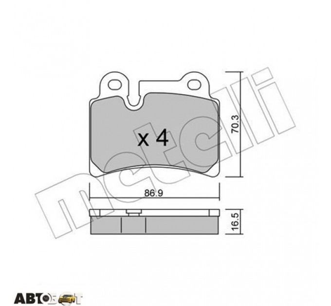 Тормозные колодки METELLI 22-0660-0, цена: 1 046 грн.