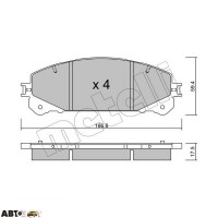 Гальмівні колодки METELLI 22-0938-0