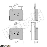 Тормозные колодки METELLI 22-0344-0