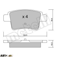Тормозные колодки METELLI 22-0801-0