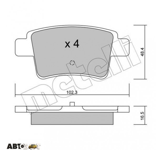 Тормозные колодки METELLI 22-0801-0, цена: 839 грн.