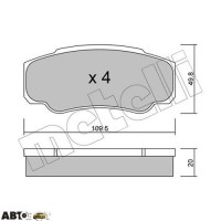 Тормозные колодки METELLI 22-0532-0