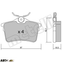 Тормозные колодки METELLI 22-0773-0