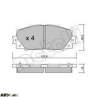 Гальмівні колодки METELLI 22-0745-1