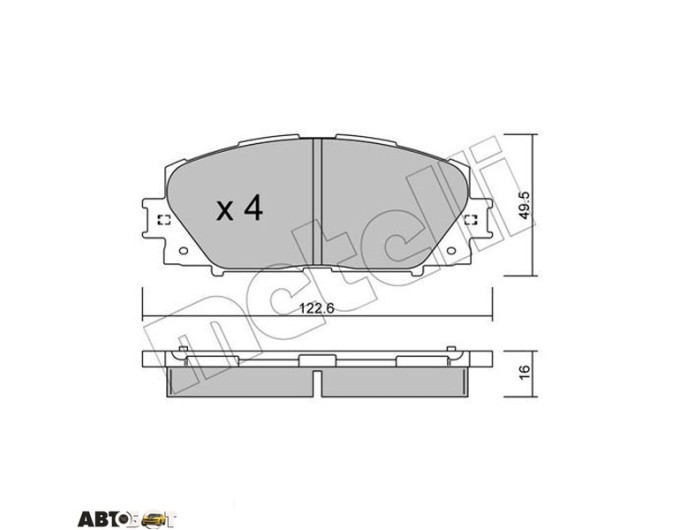 Тормозные колодки METELLI 22-0745-1, цена: 1 687 грн.