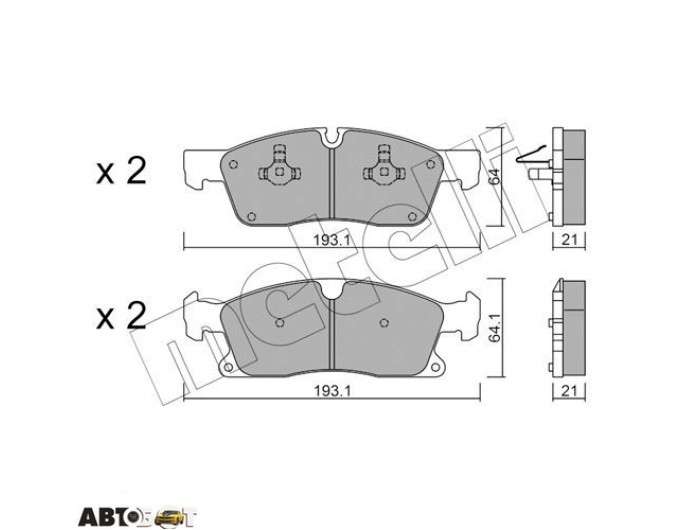 Тормозные колодки METELLI 22-0927-4, цена: 3 072 грн.
