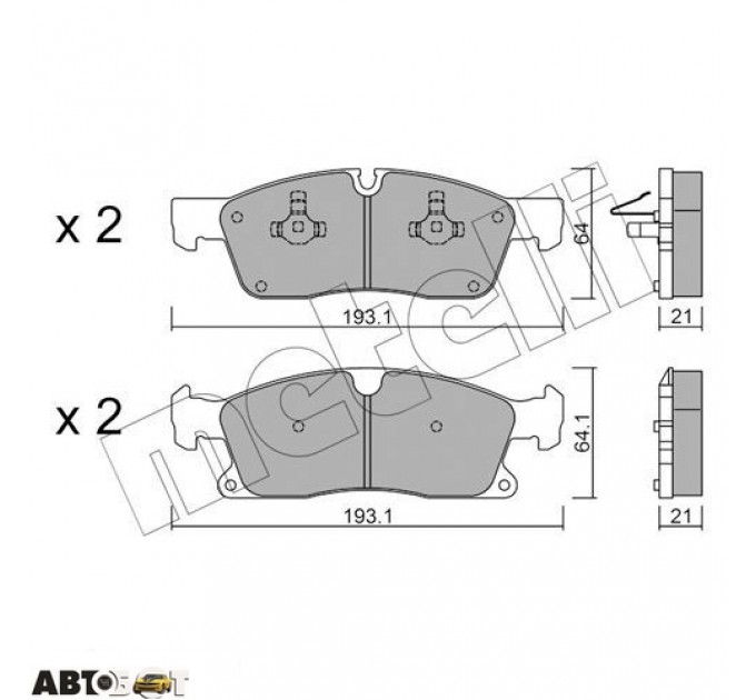 Тормозные колодки METELLI 22-0927-4, цена: 1 690 грн.