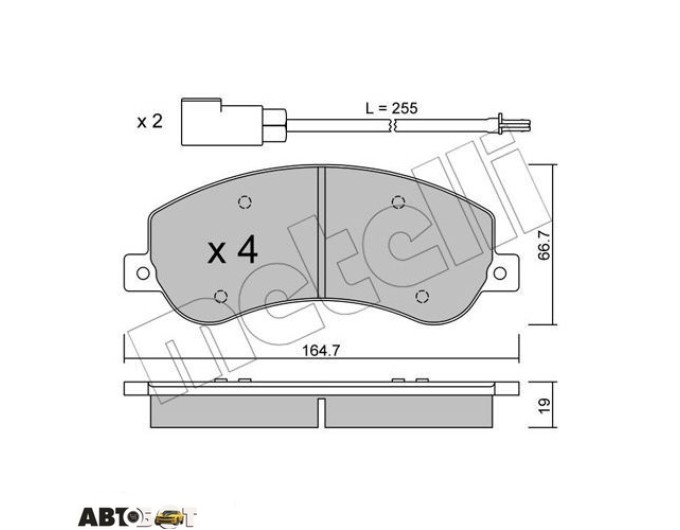 Тормозные колодки METELLI 22-0680-0, цена: 2 602 грн.