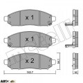 Гальмівні колодки METELLI 22-0743-1, ціна: 2 602 грн.
