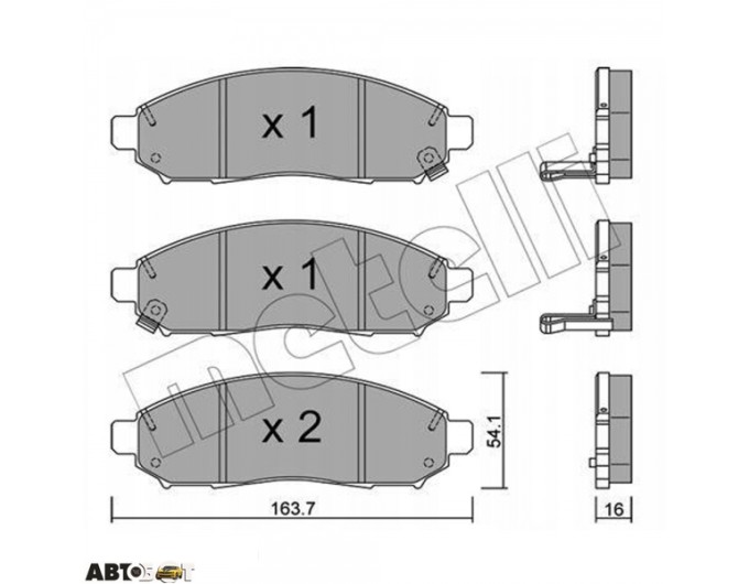Гальмівні колодки METELLI 22-0743-1, ціна: 2 602 грн.