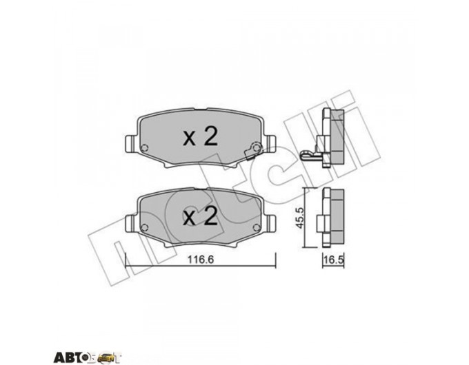 Тормозные колодки METELLI 22-0863-0, цена: 1 695 грн.