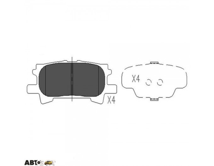Тормозные колодки KAVO PARTS KBP-9078, цена: 1 300 грн.
