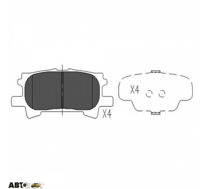 Тормозные колодки KAVO PARTS KBP-9078, цена: 715 грн.