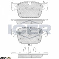 Тормозные колодки ICER 182276