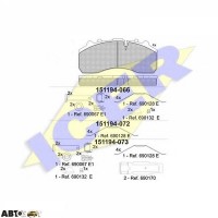 Гальмівні колодки ICER 151194066