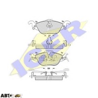 Тормозные колодки ICER 181249