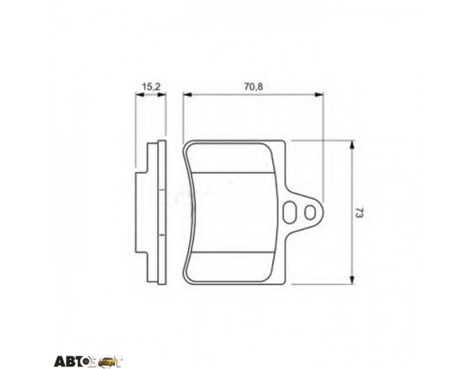 Тормозные колодки Bosch 0 986 424 580, цена: 2 021 грн.