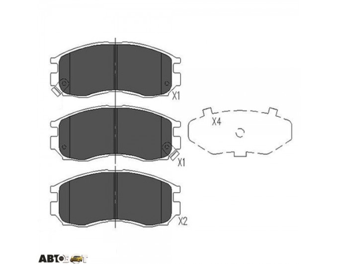 Тормозные колодки KAVO PARTS KBP-5502, цена: 1 469 грн.