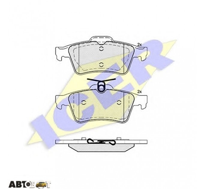 Гальмівні колодки ICER 181651200, ціна: 1 289 грн.