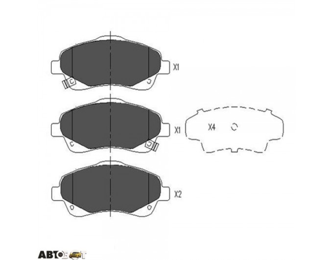 Тормозные колодки KAVO PARTS KBP-9018, цена: 2 071 грн.