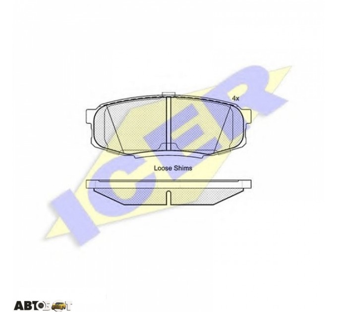 Тормозные колодки ICER 181875, цена: 1 164 грн.