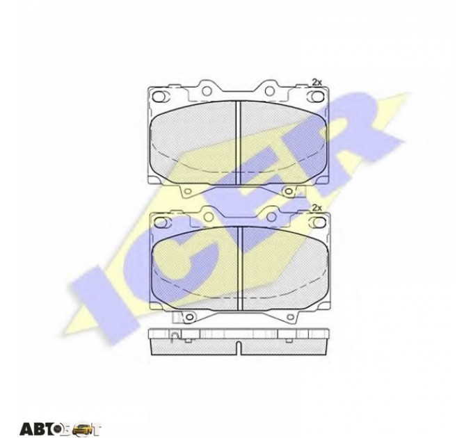 Тормозные колодки ICER 181723, цена: 1 215 грн.