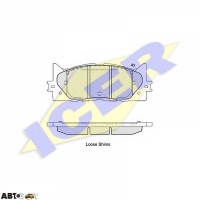 Тормозные колодки ICER 181764