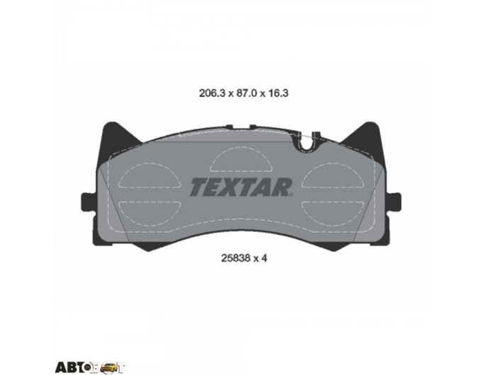 Гальмівні колодки Textar 2583801, ціна: 14 846 грн.