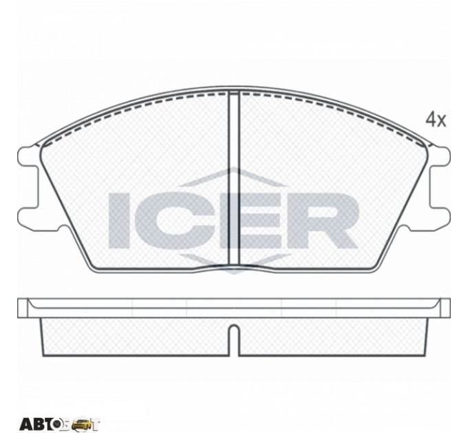 Тормозные колодки ICER 180616, цена: 810 грн.