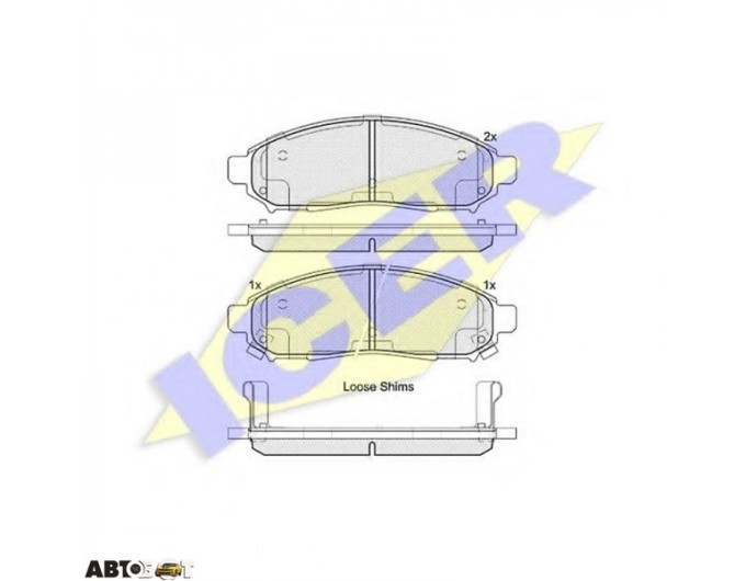 Гальмівні колодки ICER 182003200, ціна: 2 753 грн.