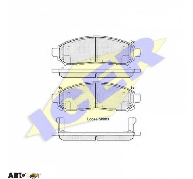 Гальмівні колодки ICER 182003200, ціна: 1 514 грн.