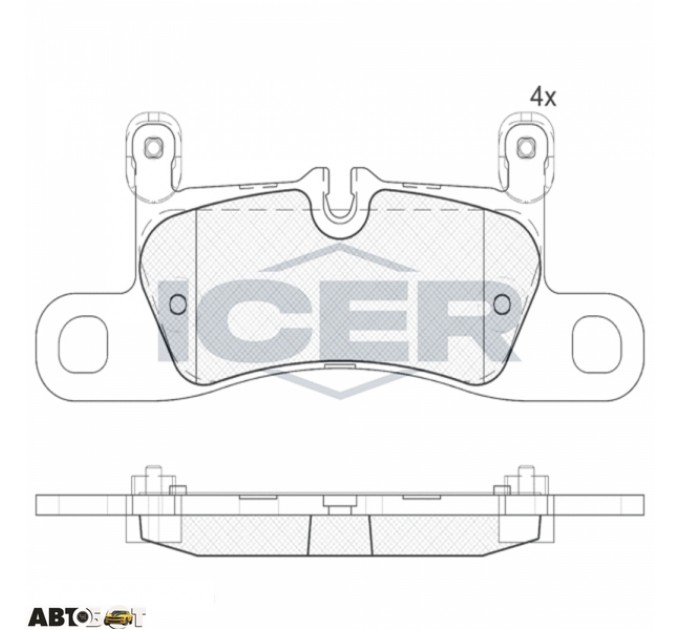 Тормозные колодки ICER 181987-203, цена: 3 449 грн.