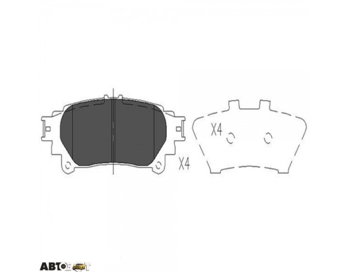 Гальмівні колодки KAVO PARTS KBP-9111, ціна: 1 320 грн.