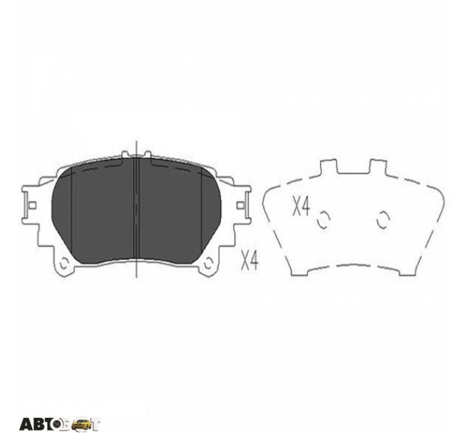 Тормозные колодки KAVO PARTS KBP-9111, цена: 726 грн.