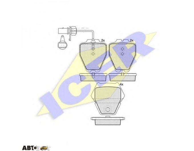 Тормозные колодки ICER 181571, цена: 4 593 грн.