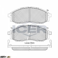 Тормозные колодки ICER 181703