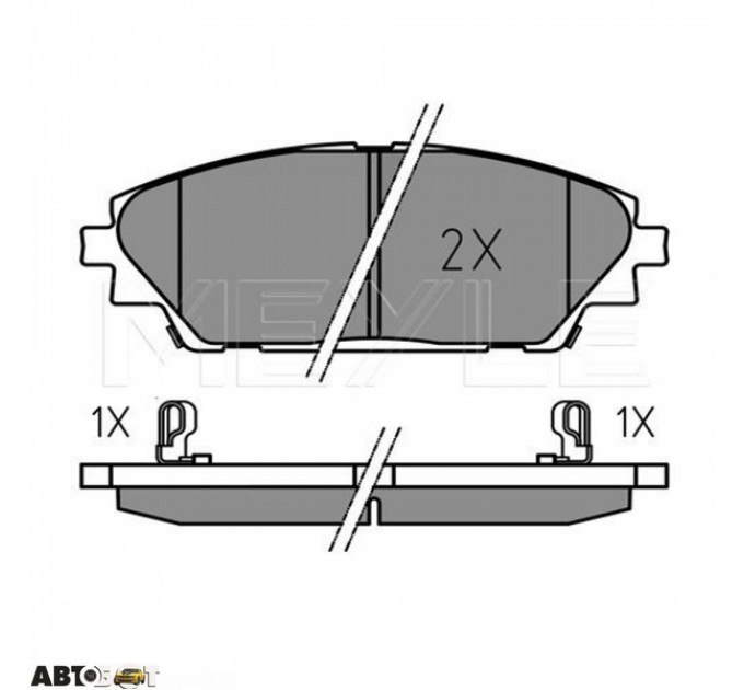 Гальмівні колодки Meyle 025 258 7516, ціна: 1 122 грн.